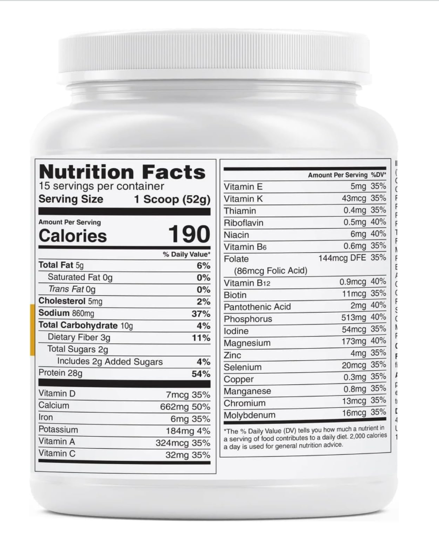 Meal Replacement Protein, Chicken Soup (15 Servings)