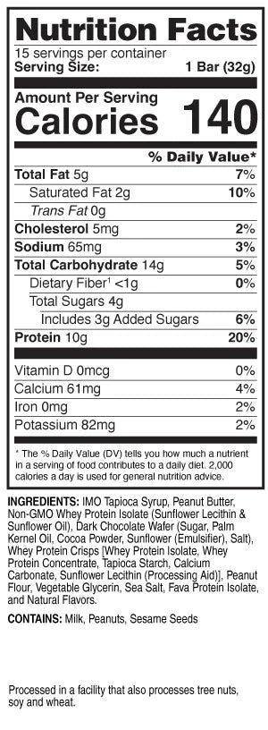 Mighty Mini Bites Protein Bars, Chocolate Peanut Butter (15 count)