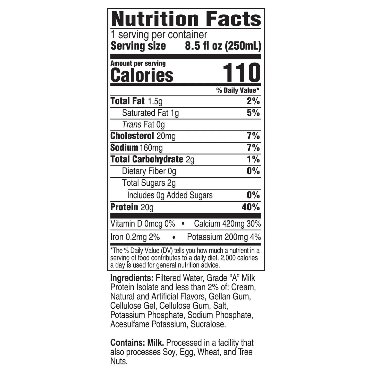 Ready to Drink Protein Shake, Vanilla (12-pack)